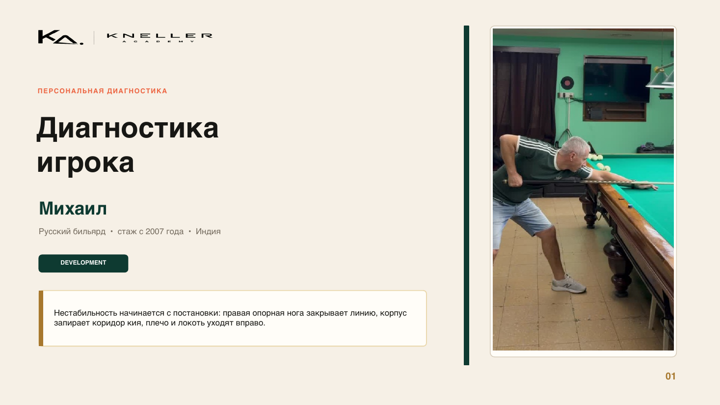 Диагностика игрока, страница 1